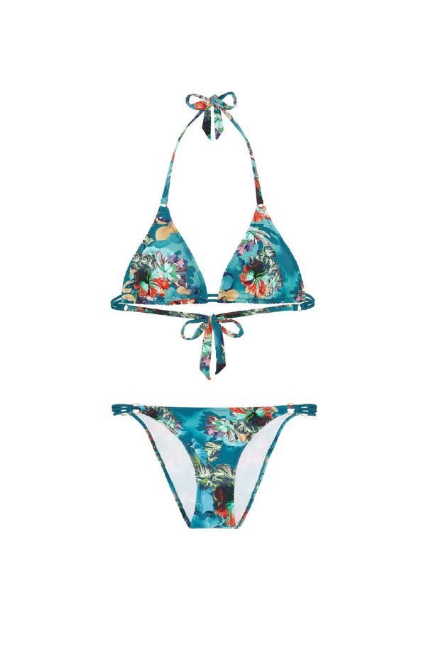 PAIN de SUCRE Women Helia Triangle Top and Laia Flanged Bikini Bottom