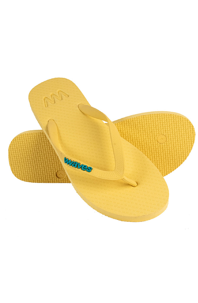 WAVES Unisex Essentials Flip Flop - Yellow