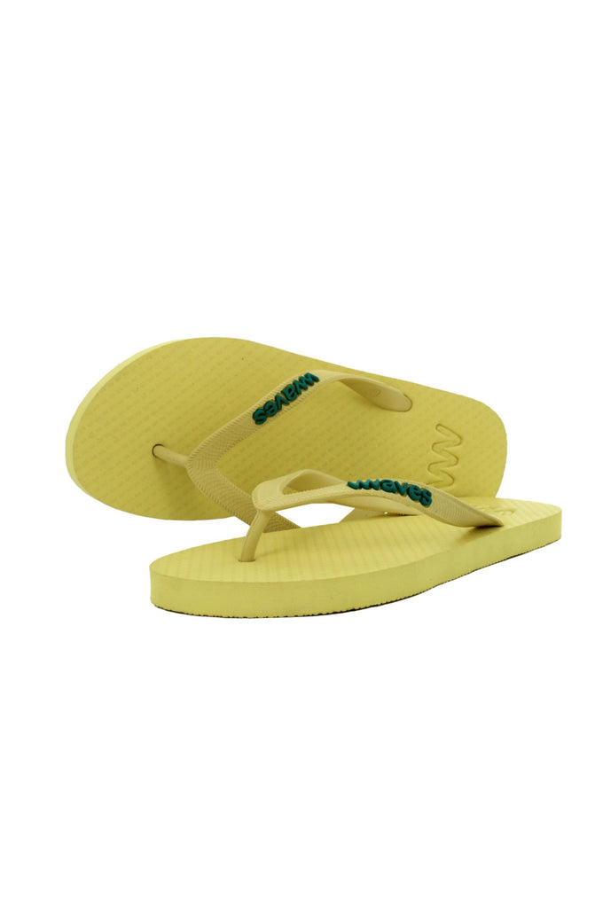 WAVES Unisex Essentials Flip Flop - Lime Yellow