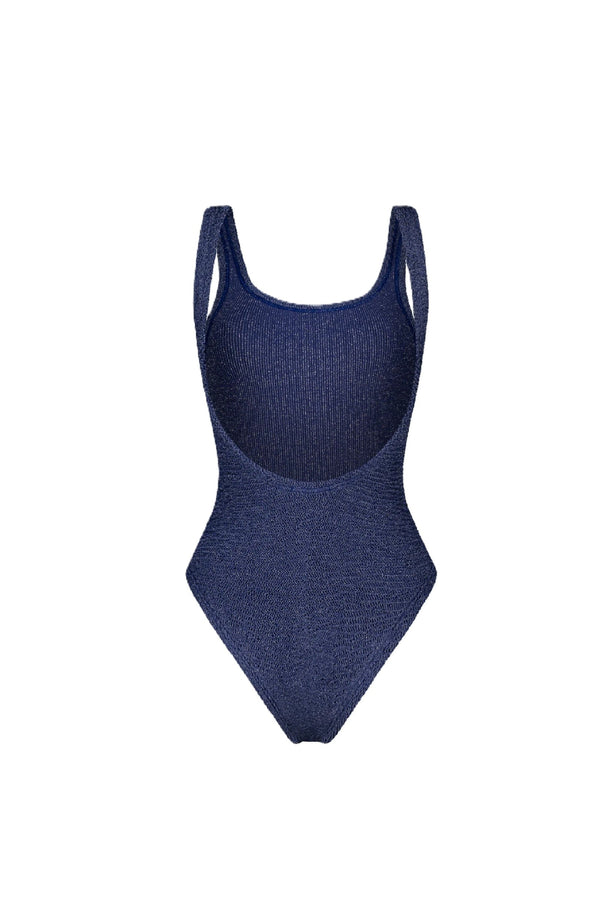 PARAMIDONNA Women Hailey Navy Lurex Bustier One-Piece Swimsuit