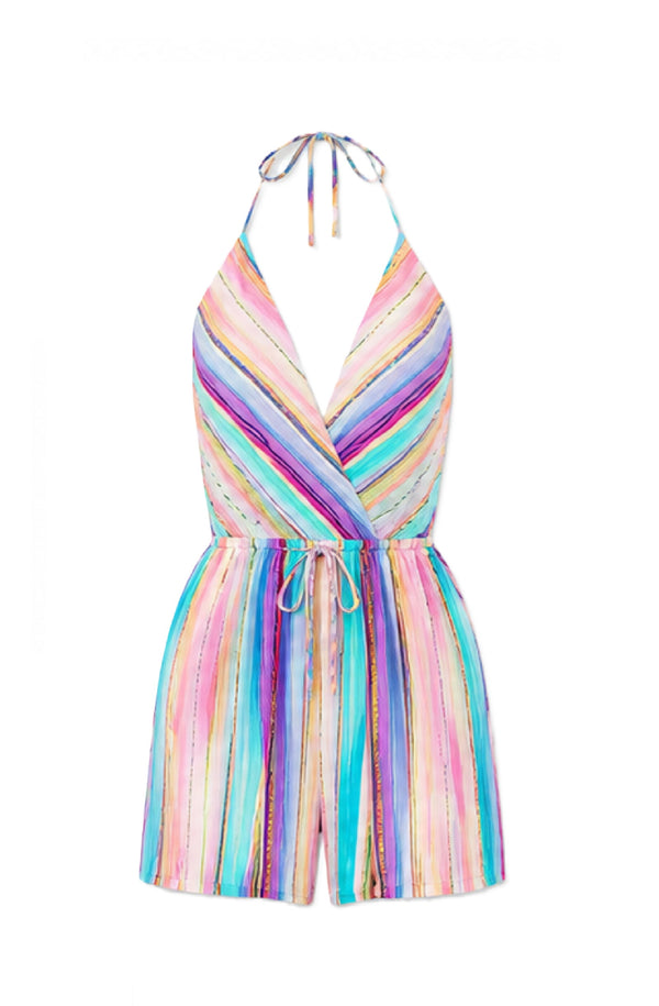 LULI FAMA Women Heat Waves Romper