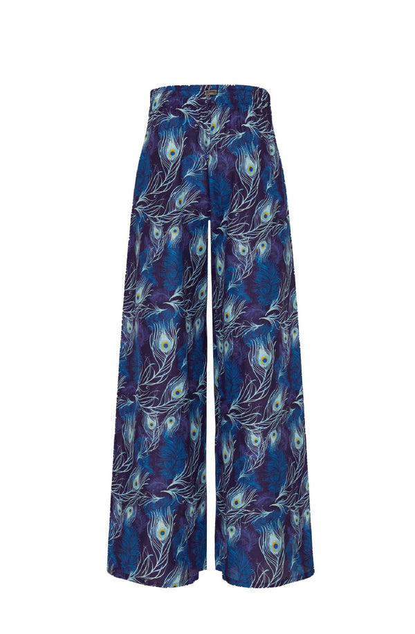 VILEBREQUIN Women Silk and Cotton Pants Eyes of the Wind
