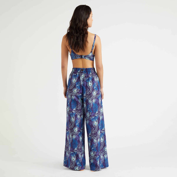 VILEBREQUIN Women Silk and Cotton Pants Eyes of the Wind
