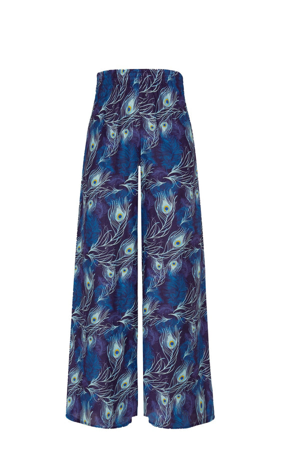 VILEBREQUIN Women Silk and Cotton Pants Eyes of the Wind