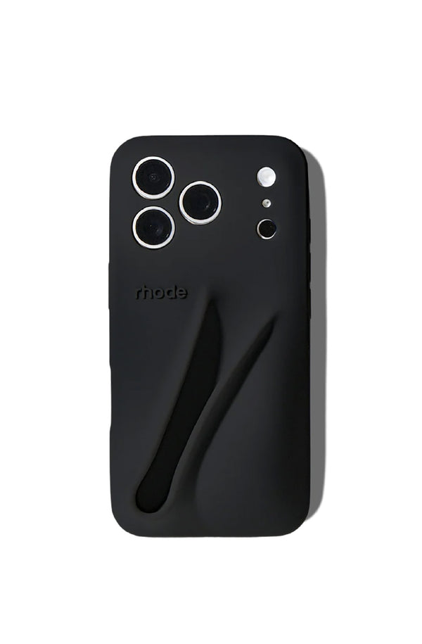RHODE Women iPhone Lip Case – Soft Bubble Grip Phone Case with Lip Holder