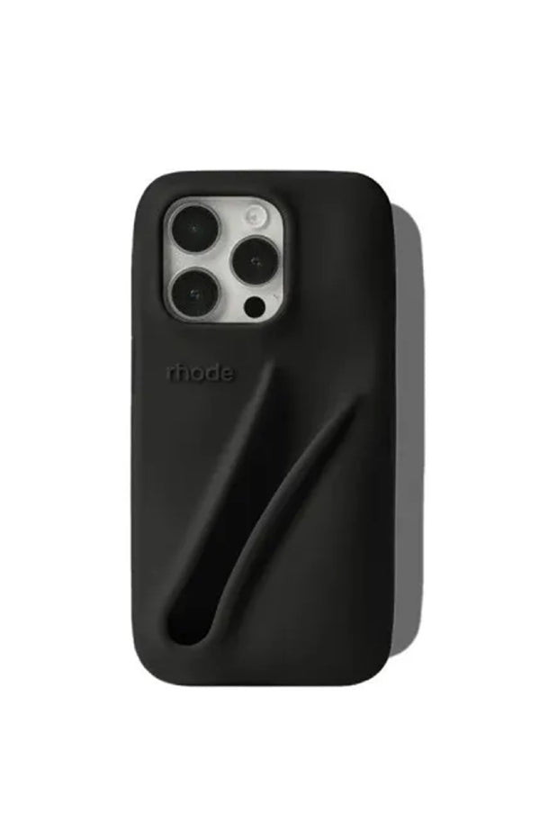 RHODE Women iPhone Lip Case – Soft Bubble Grip Phone Case with Lip Holder