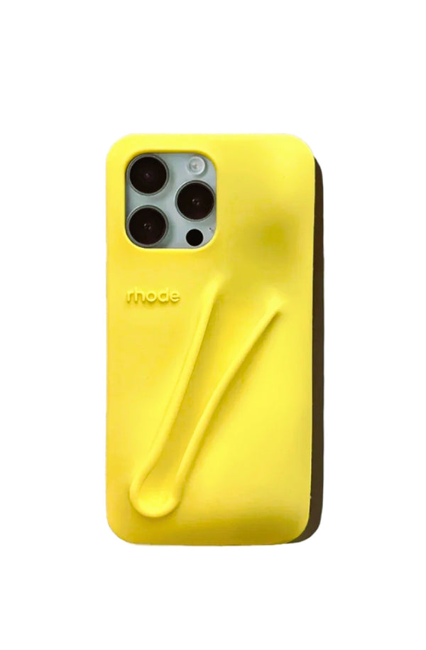 RHODE Women iPhone Lip Case – Soft Bubble Grip Phone Case with Lip Holder