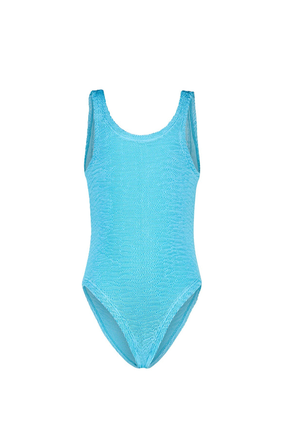 PARAMIDONNA Girls Izza Aqua Blue Swimsuit