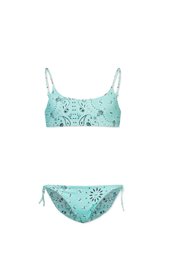 MC2 SAINT BARTH Girls Bralette Bikini Bandanna print