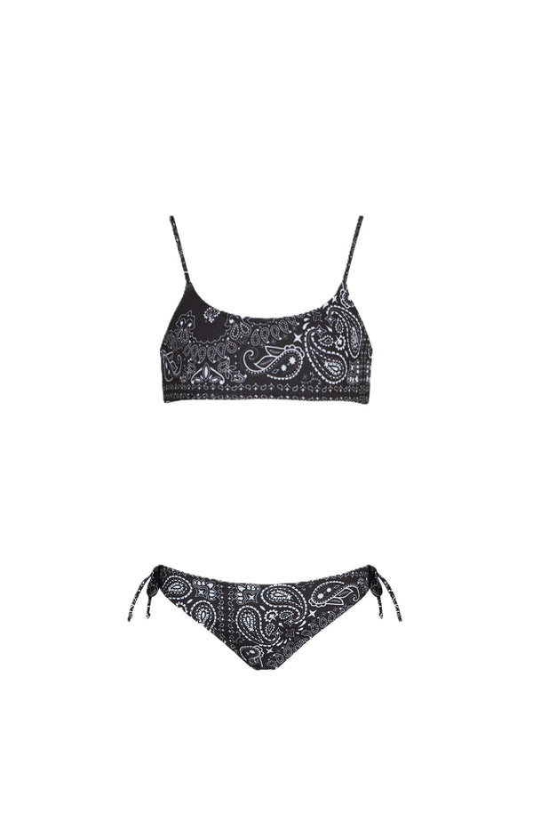 MC2 SAINT BARTH Girls Bralette Bikini Bandanna print