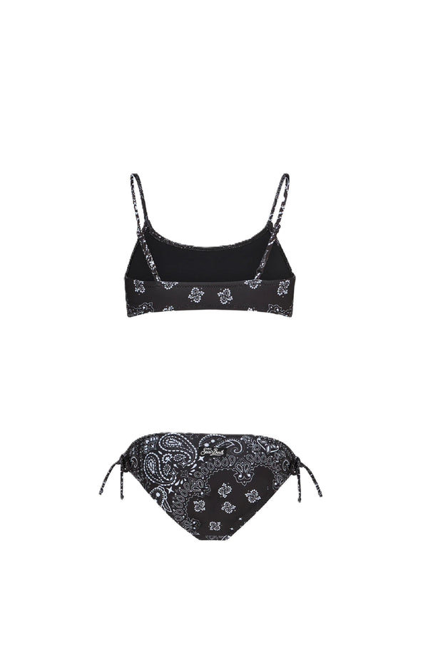 MC2 SAINT BARTH Girls Bralette Bikini Bandanna print