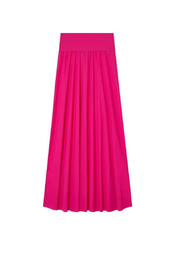 PAIN de SUCRE Women Jaya Raspberry Long Skirt in Light Voile