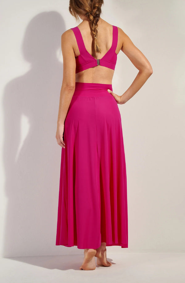 PAIN de SUCRE Women Jaya Raspberry Long Skirt in Light Voile