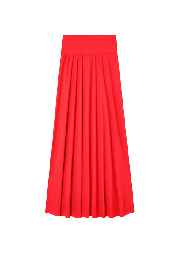 PAIN de SUCRE Women Jaya Red currant Long Skirt in Light Voile