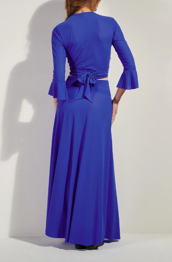 PAIN de SUCRE Women Jaya Long Blueberry Skirt in Light Voile