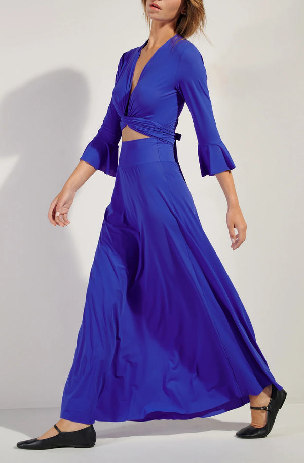 PAIN de SUCRE Women Jaya Long Blueberry Skirt in Light Voile