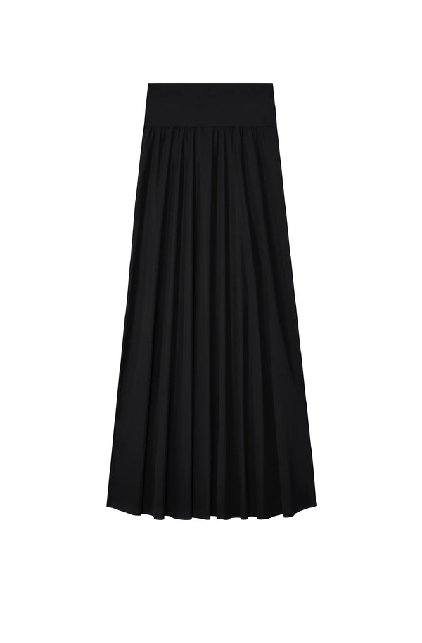 PAIN de SUCRE Women Jaya Long Black Skirt in Light Voile
