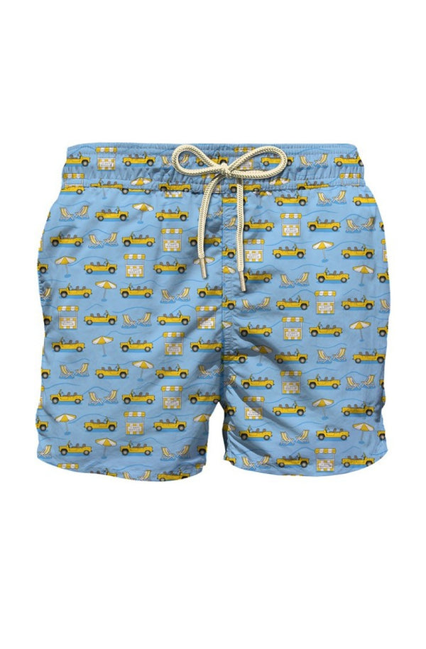 MC2 SAINT BARTH Boys Lightweight Swim Shorts Jean Lighting Road to Formentera