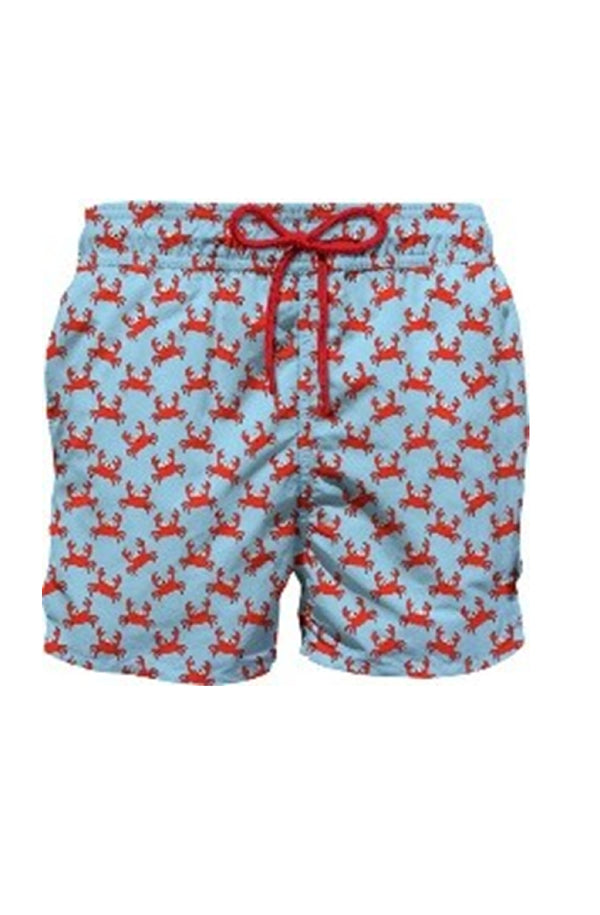 MC2 SAINT BARTH Boys Lightweight Swim Shorts Jean Lighting Crab Smile