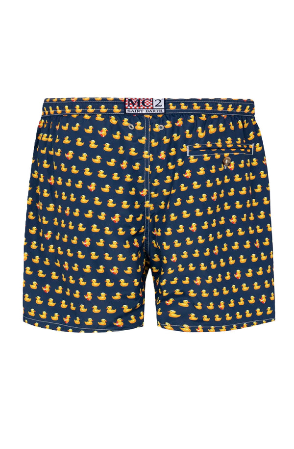MC2 SAINT BARTH Boys Lightweight Swim Shorts Jean Lighting Ducklings