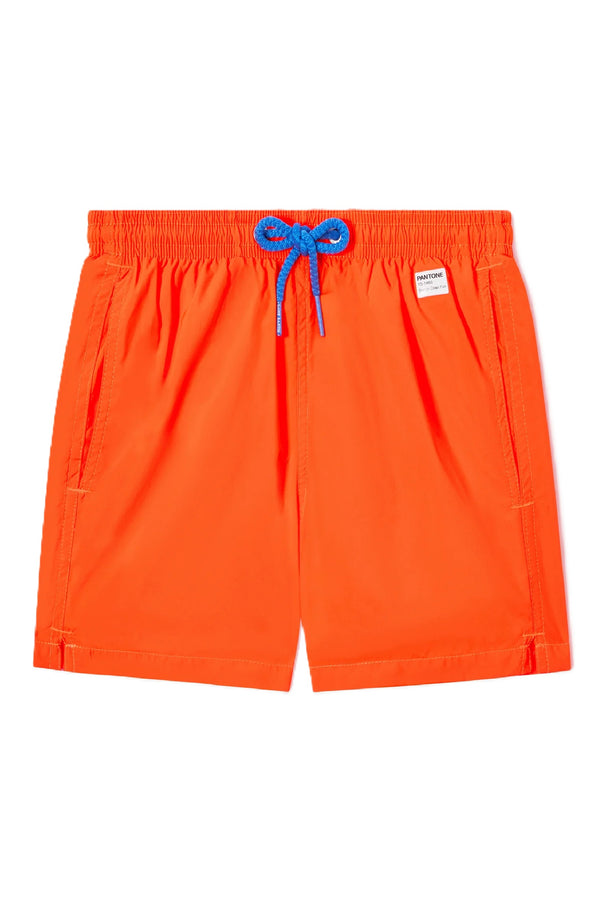 MC2 SAINT BARTH Boys Lightweight Swim Shorts Solid Jean Lighting Pantone