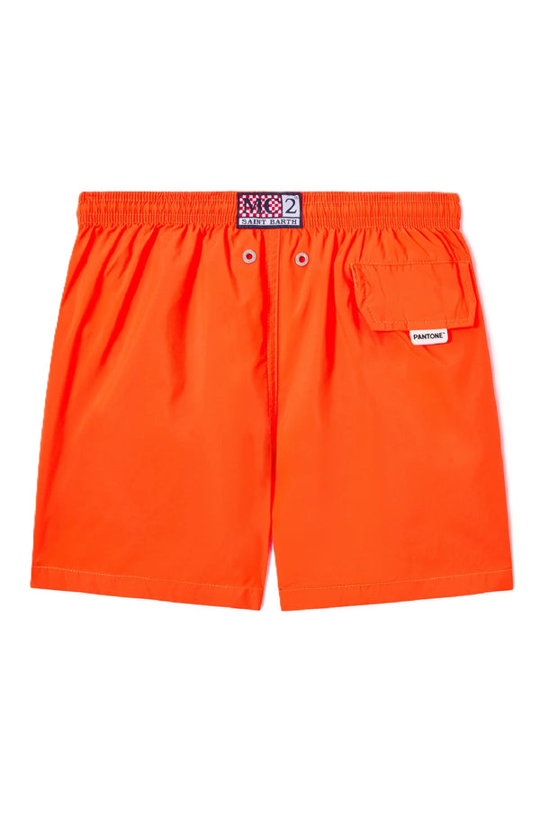 MC2 SAINT BARTH Boys Lightweight Swim Shorts Solid Jean Lighting Pantone