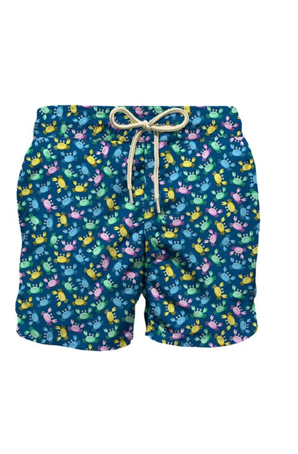 MC2 SAINT BARTH Boys Lightweight Swim Shorts Jean Lighting Crabby Multi