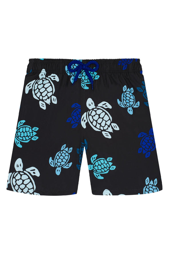 VILEBREQUIN Boys Ultra-Light and Packable Swim Shorts Tortues Multicolor