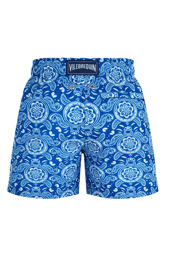 VILEBREQUIN Boys Ultra-Light and Packable Swim Shorts Tribal Turtles
