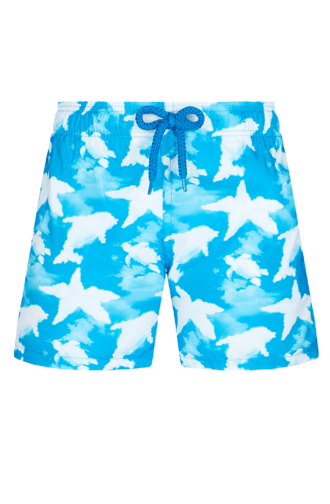 VILEBREQUIN Boys Ultra-light and packable Swim Shorts Clouds