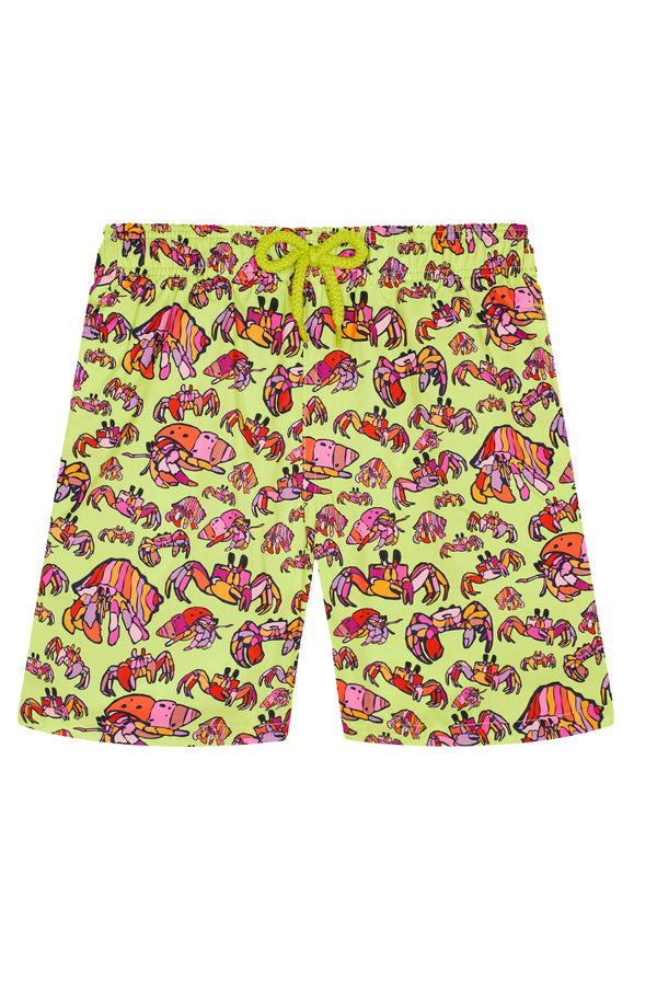 VILEBREQUIN Boys Ultra-Light and Packable Swim Shorts Hermit Crabs