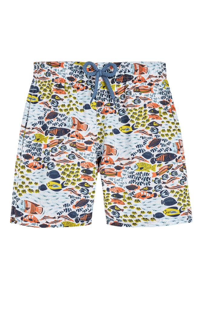 VILEBREQUIN Boys Swim Shorts Ultra-light and Packable Fish Family