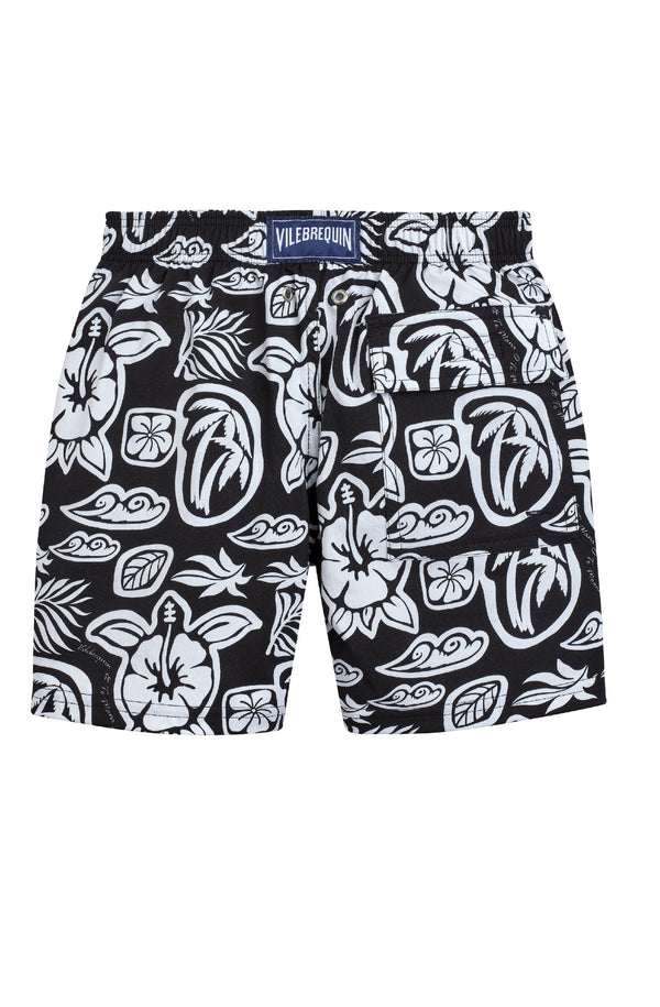 VILEBREQUIN Boys Stretch Swim Shorts Tahiti Turtles