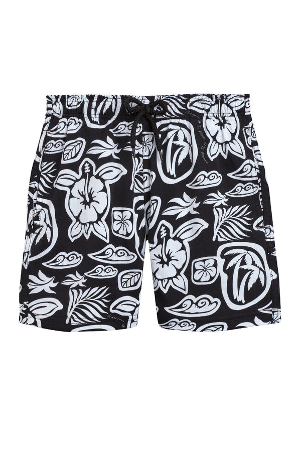 VILEBREQUIN Boys Stretch Swim Shorts Tahiti Turtles
