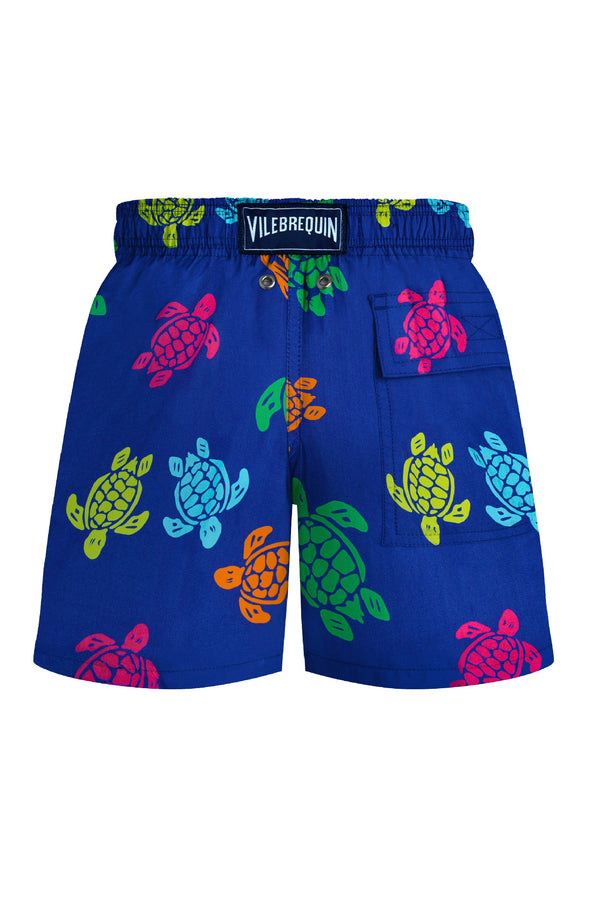 VILEBREQUIN Boys Stretch Swim Shorts Tortues Multicolor