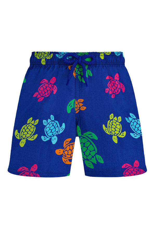 VILEBREQUIN Boys Stretch Swim Shorts Tortues Multicolor