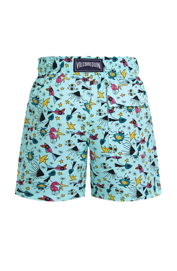 VILEBREQUIN Boys Stretch Swim Shorts Aquatic Carnival