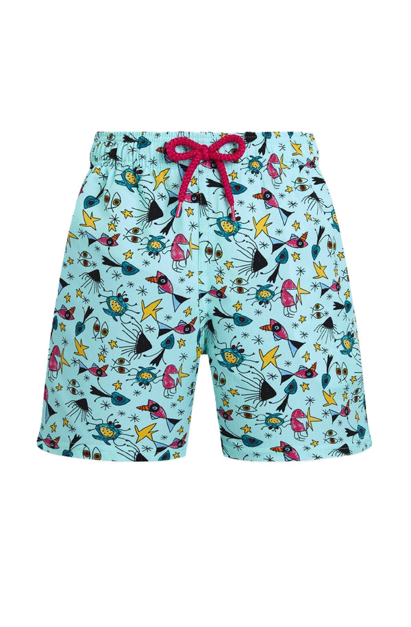 VILEBREQUIN Boys Stretch Swim Shorts Aquatic Carnival