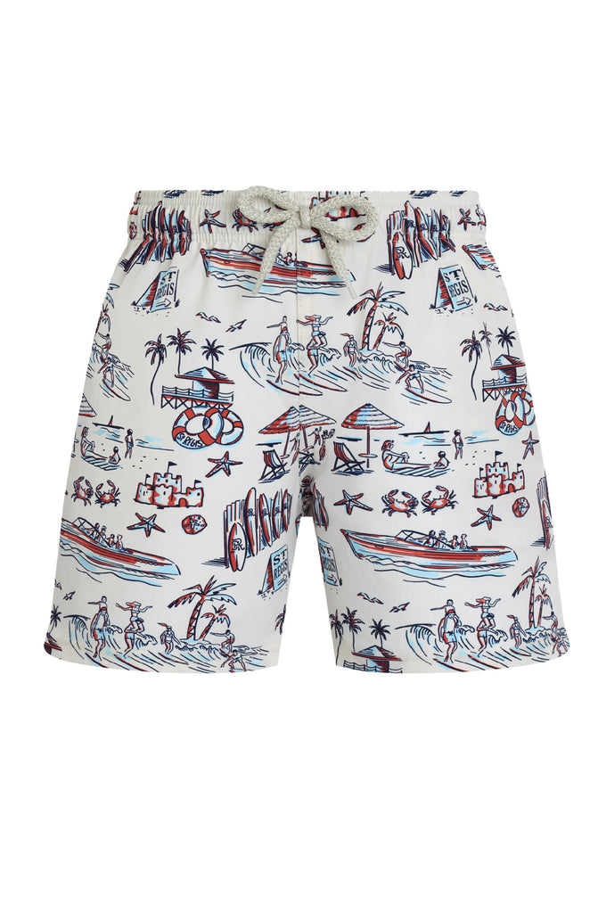VILEBREQUIN Boys Stretch Swim Shorts Family Beach - Vilebrequin x St. Regis
