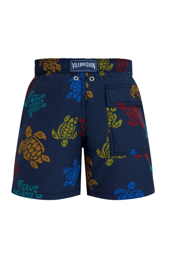 VILEBREQUIN Boys Swim Shorts Ronde des Tortues Tricot - Vilebrequin x Falke