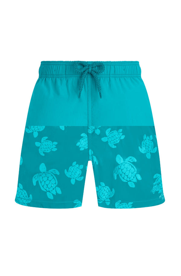 VILEBREQUIN Boys Swim Shorts Water-Reactive Ronde des Tortues