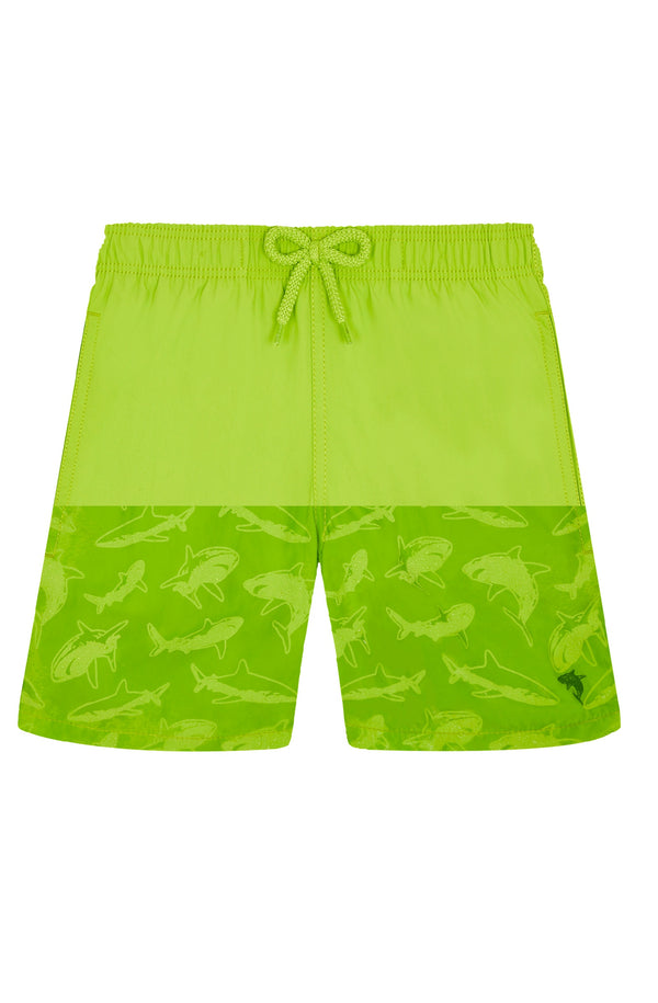 VILEBREQUIN Boys Swim Shorts Water-Reactive Requin