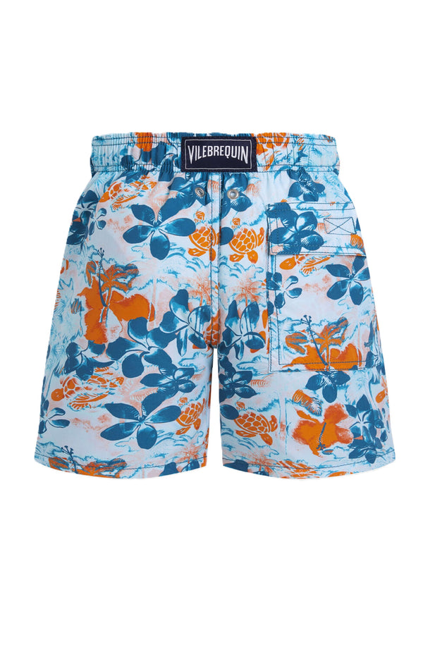 VILEBREQUIN Boys Swim Shorts Jungle Turtles