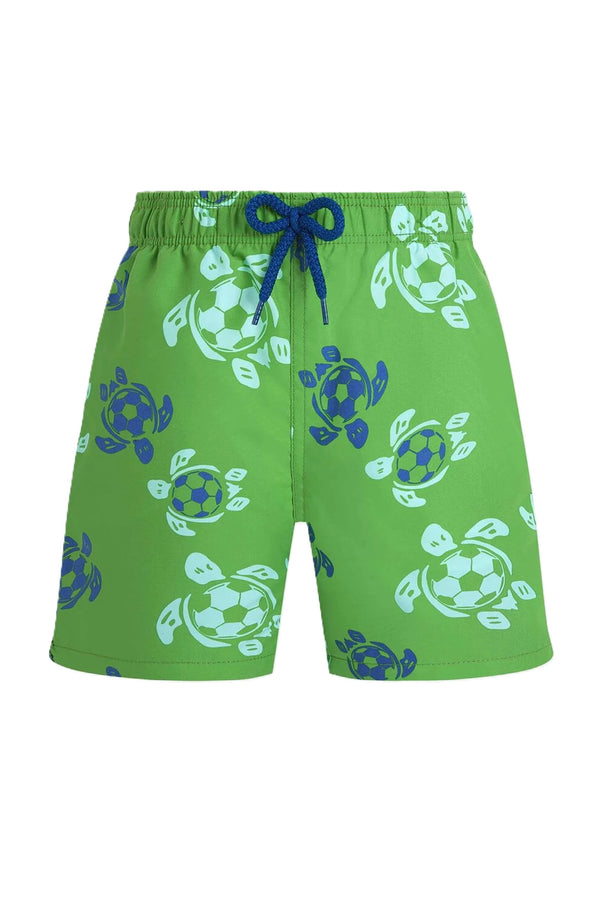 VILEBREQUIN Boys Swim Shorts Soccer Turtles