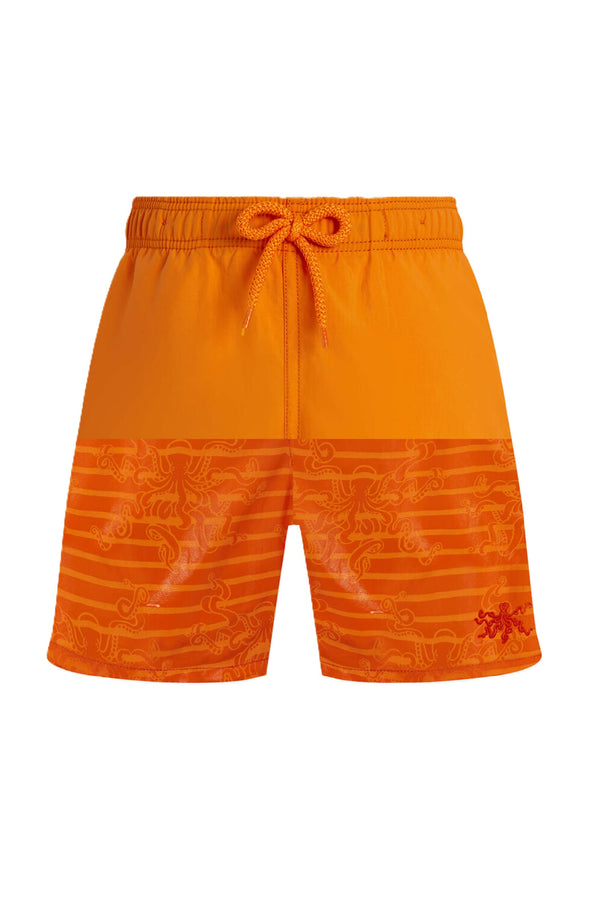 VILEBREQUIN Boys Swim Shorts Water-reactive Octopus in Stripes