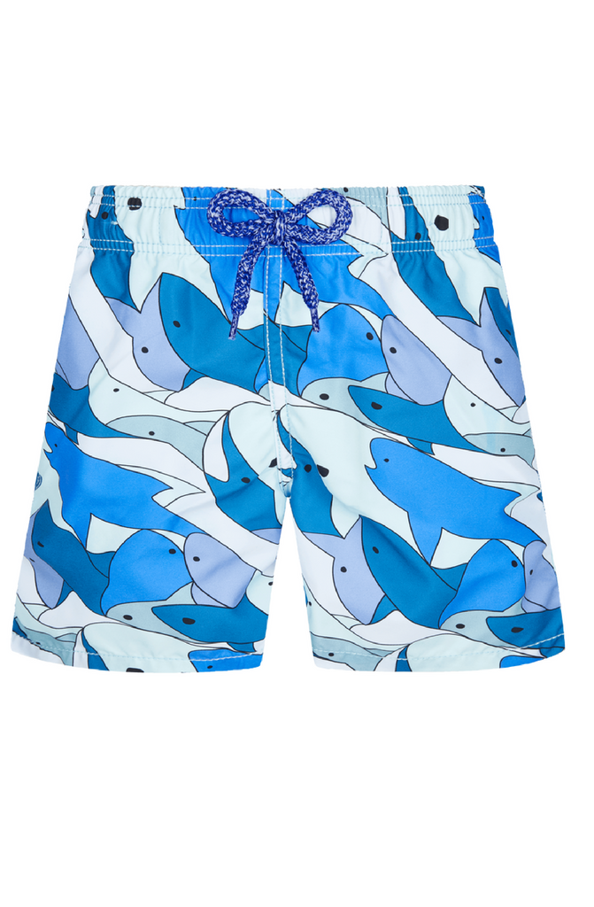 VILEBREQUIN Boys Swim Shorts Shark All Around
