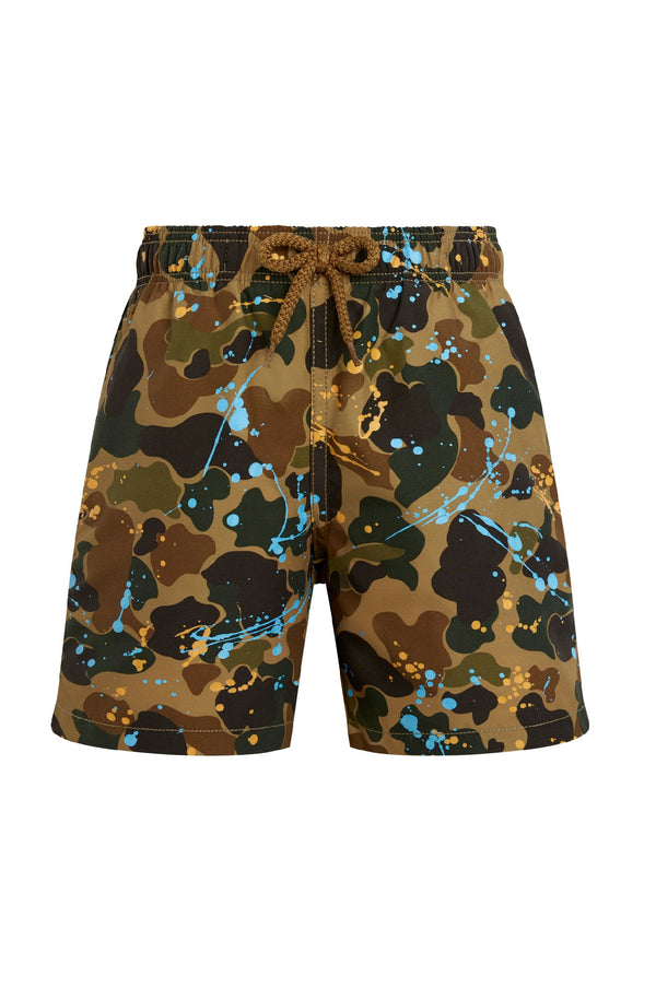 VILEBREQUIN Boys Swim Trunks Camo Splash - VBQ x Palm Angels