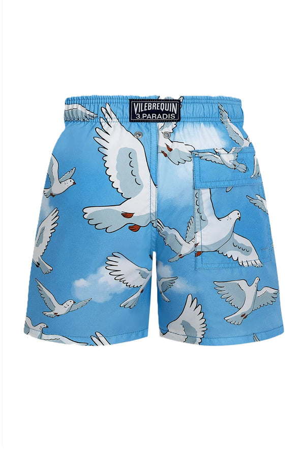 VILEBREQUIN Boys Swim Shorts Doves - Vilebrequin x 3.PARADIS