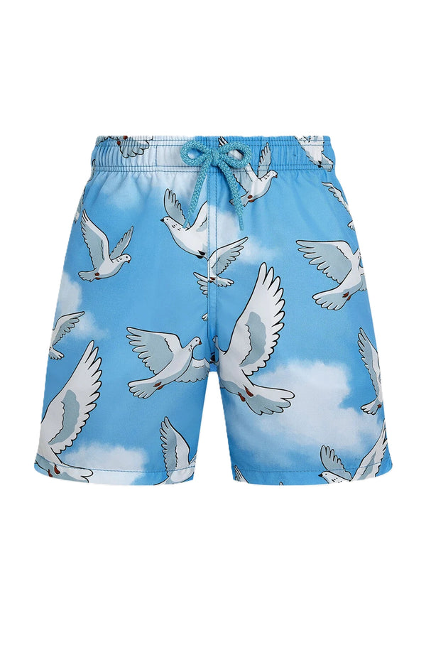 VILEBREQUIN Boys Swim Shorts Doves - Vilebrequin x 3.PARADIS