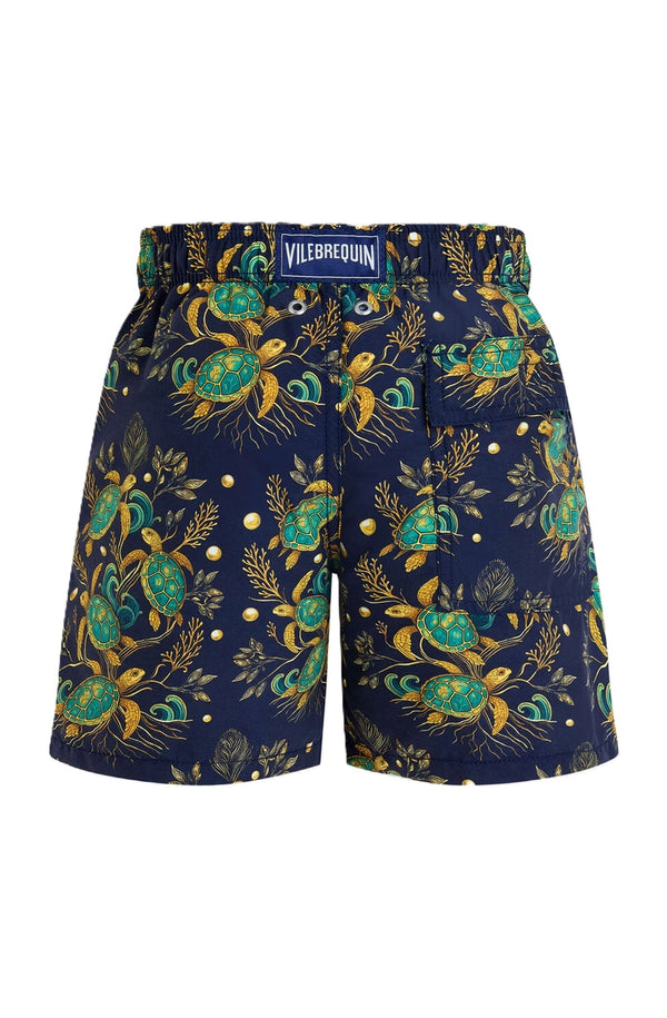 Vilebrequin Boys Swim Shorts Mangrove Turtles - Vilebrequin x Abu Dhabi